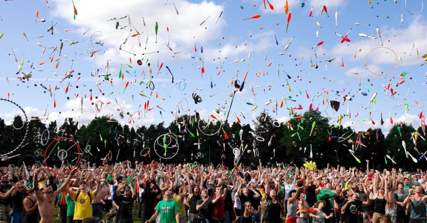 Festival - People Throwing Pins