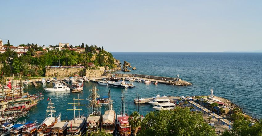 Antalya - Pile of Assorted-color Boats